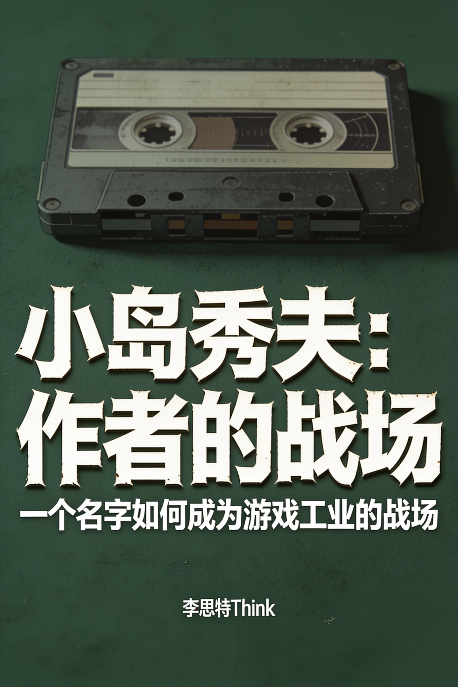 《小岛秀夫:作者的战场》封面