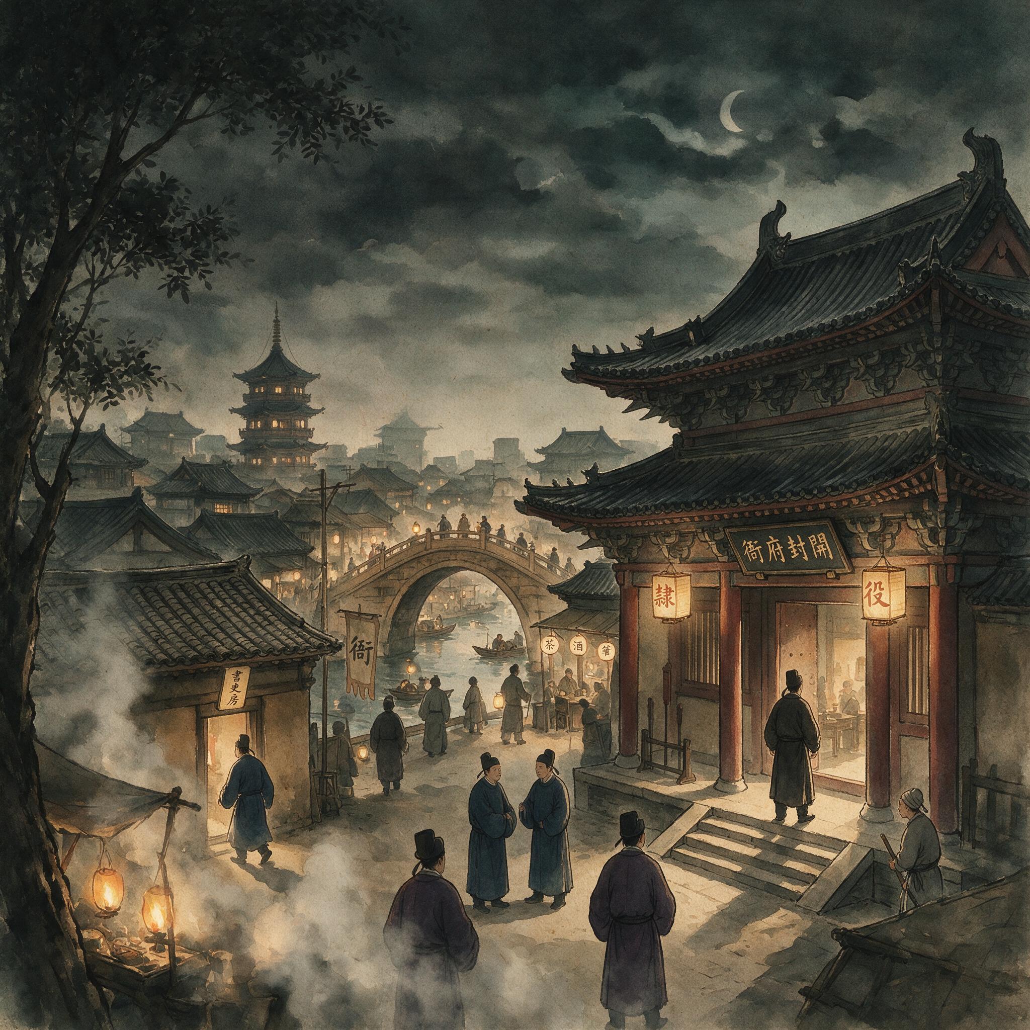 衙前灯火：历史出版插图