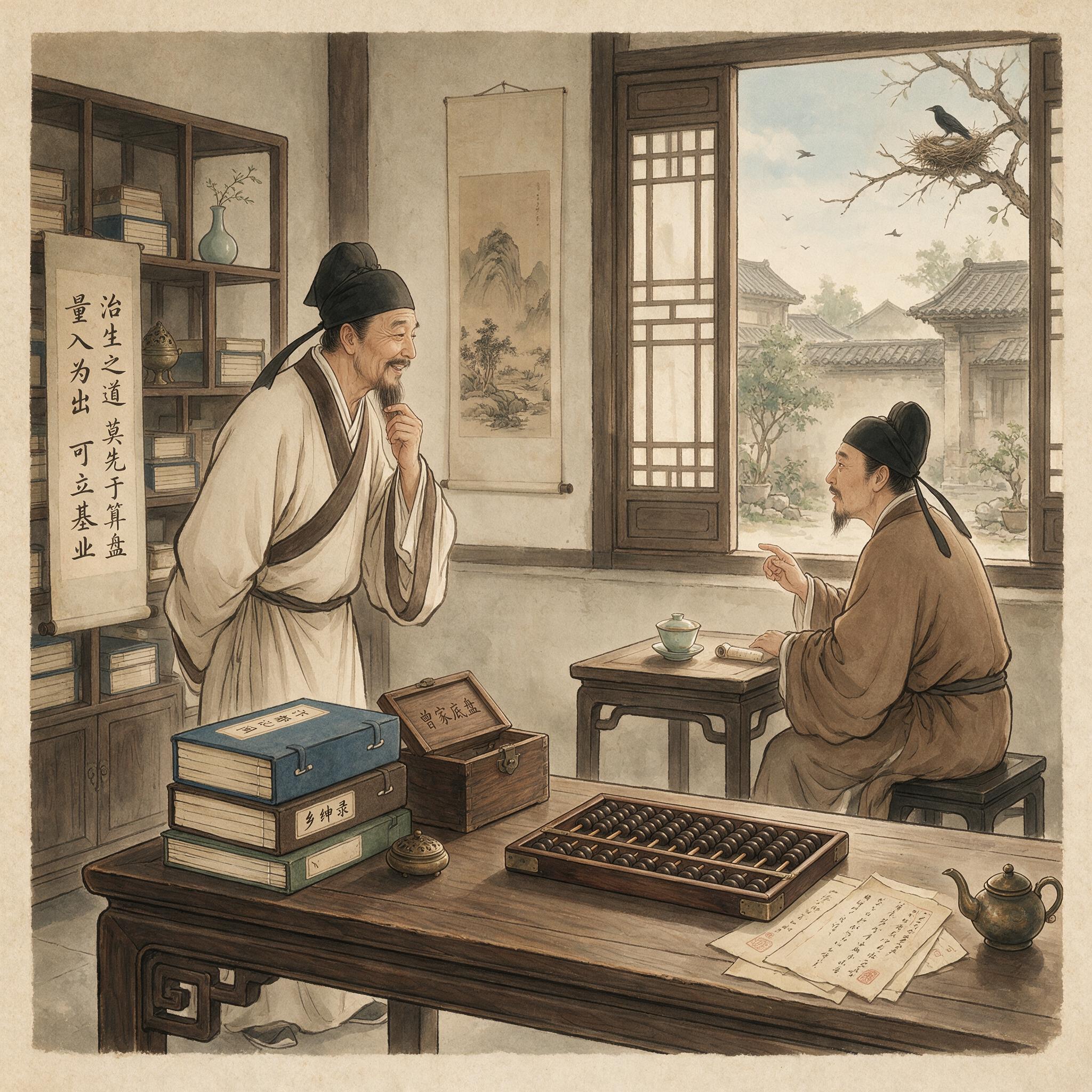 乡绅的算盘：历史出版插图