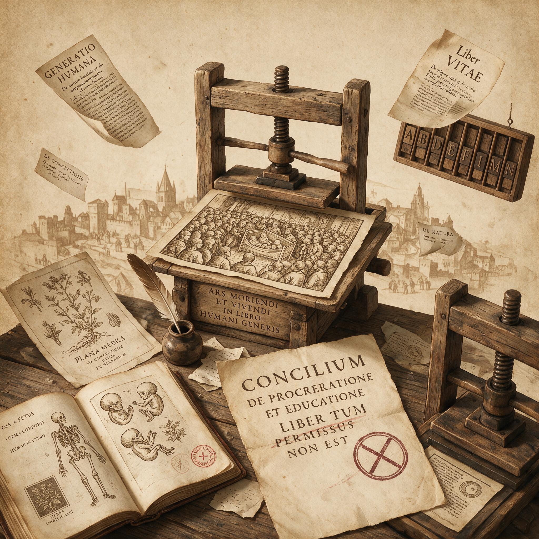 印刷品上的生育战争：历史出版插图