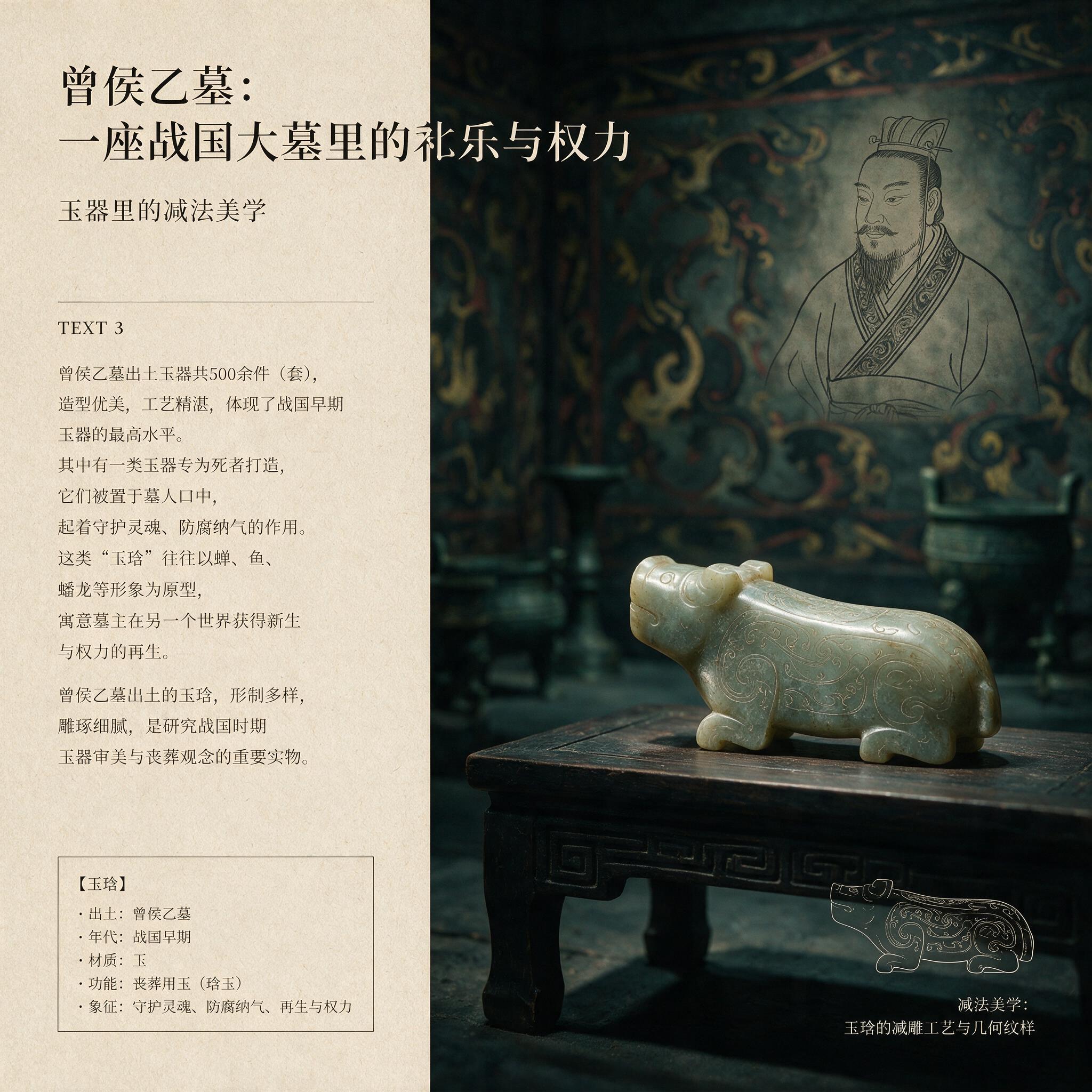 曾侯乙墓出土玉琀