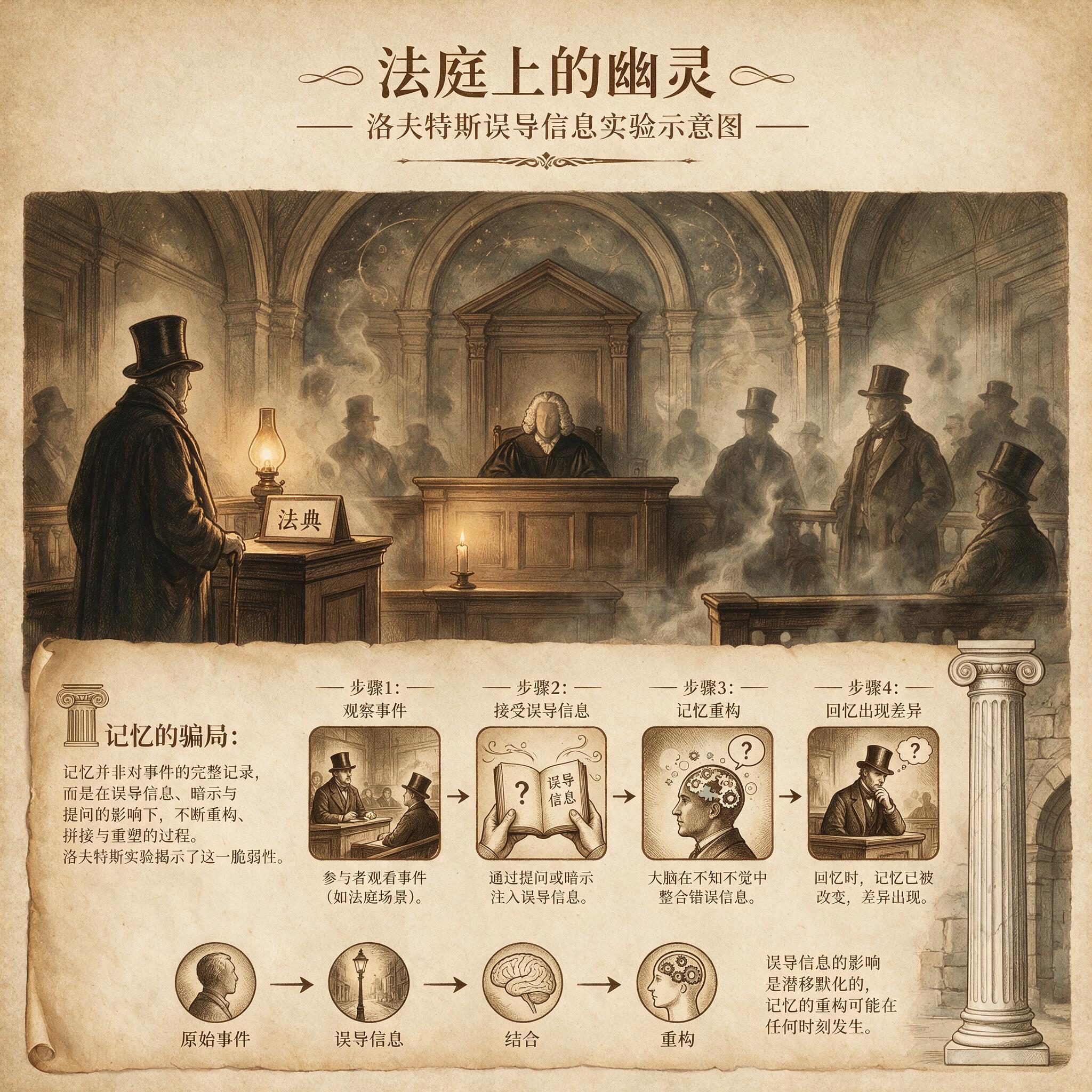 洛夫特斯误导信息实验示意图