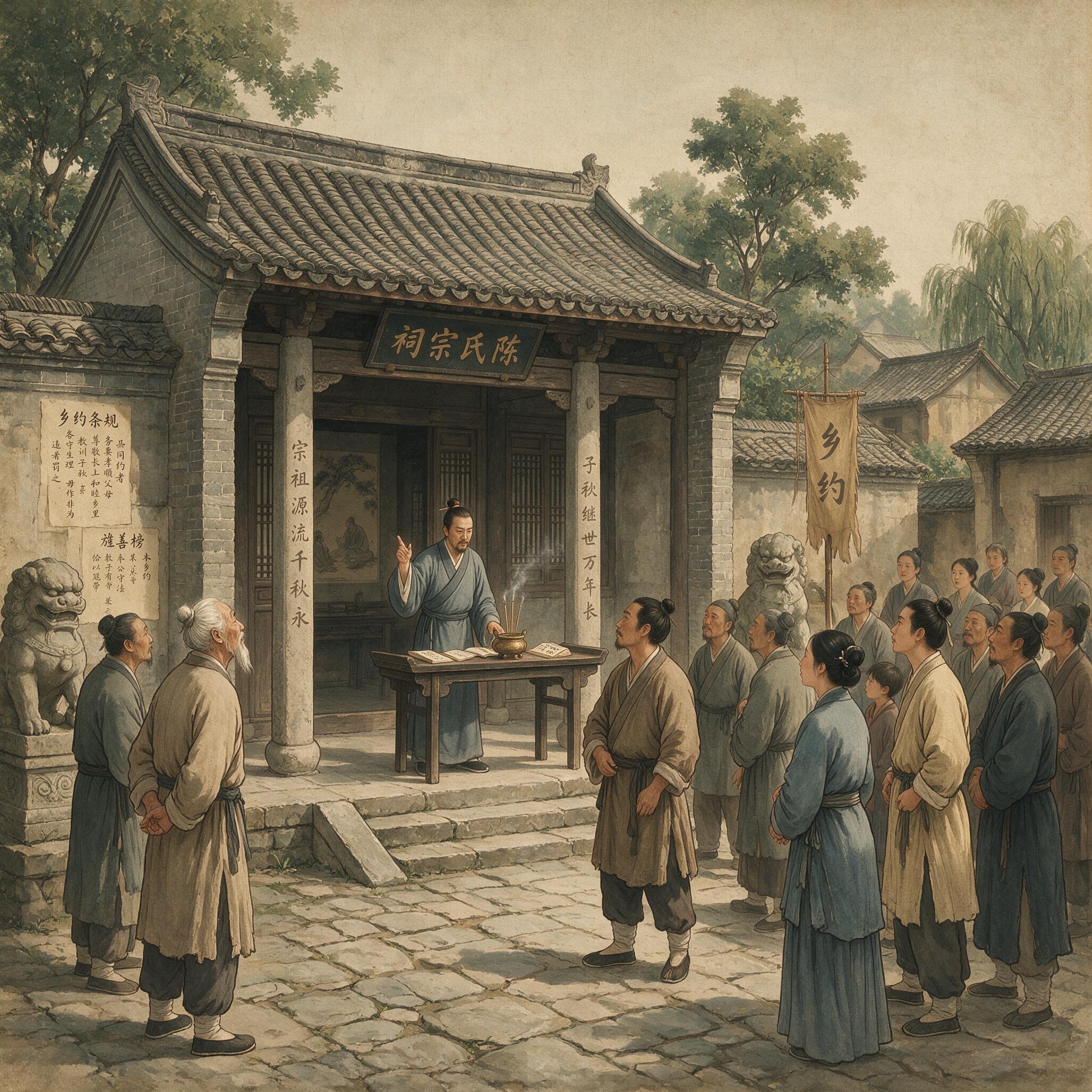 明代乡村推行乡约，民众集会的制度实践场景