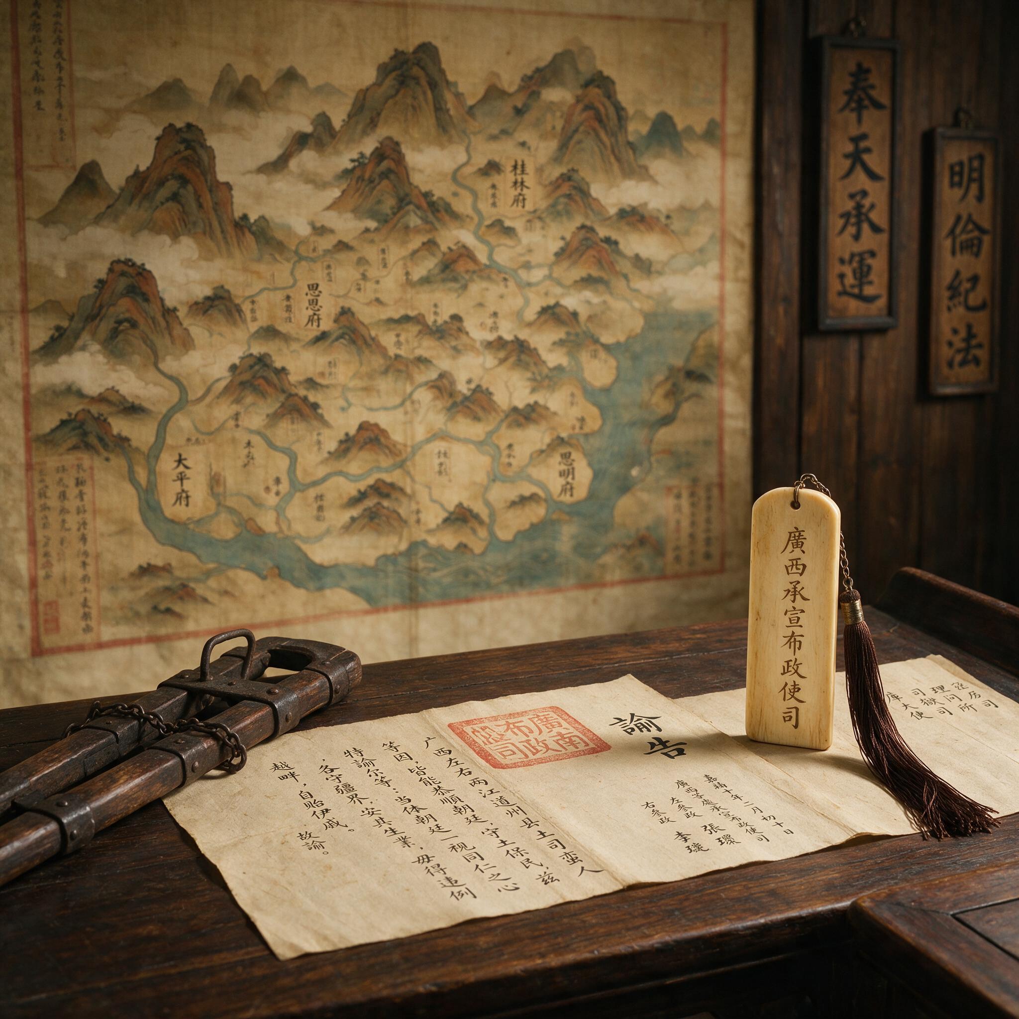 明代广西巡抚衙门发出安抚土司的政令文书
