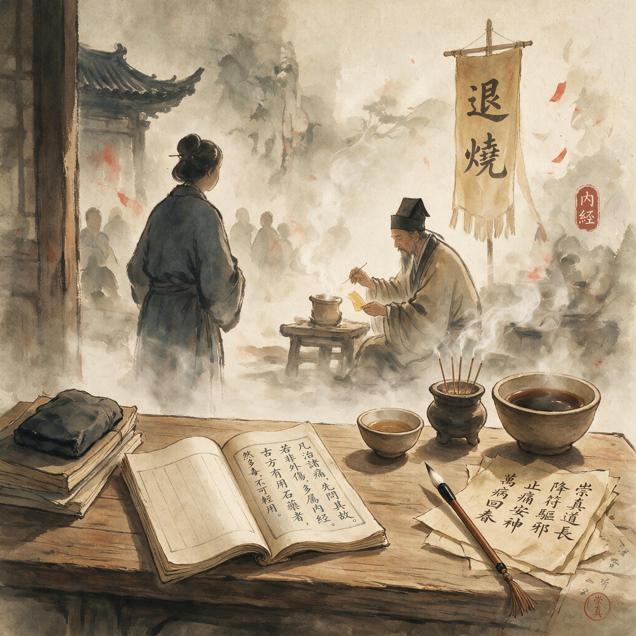 退烧药的诱惑:历史出版插图