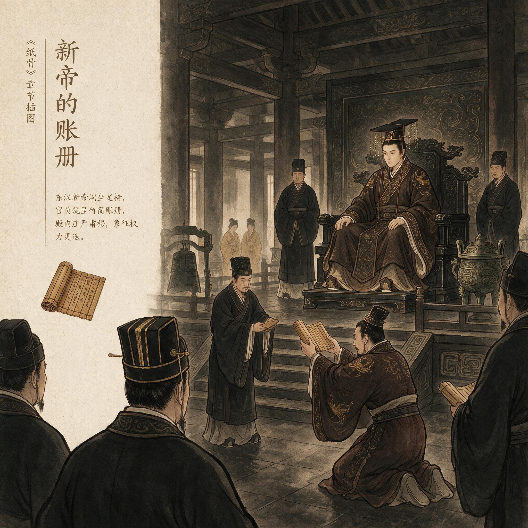 新帝登基,官员呈递账册