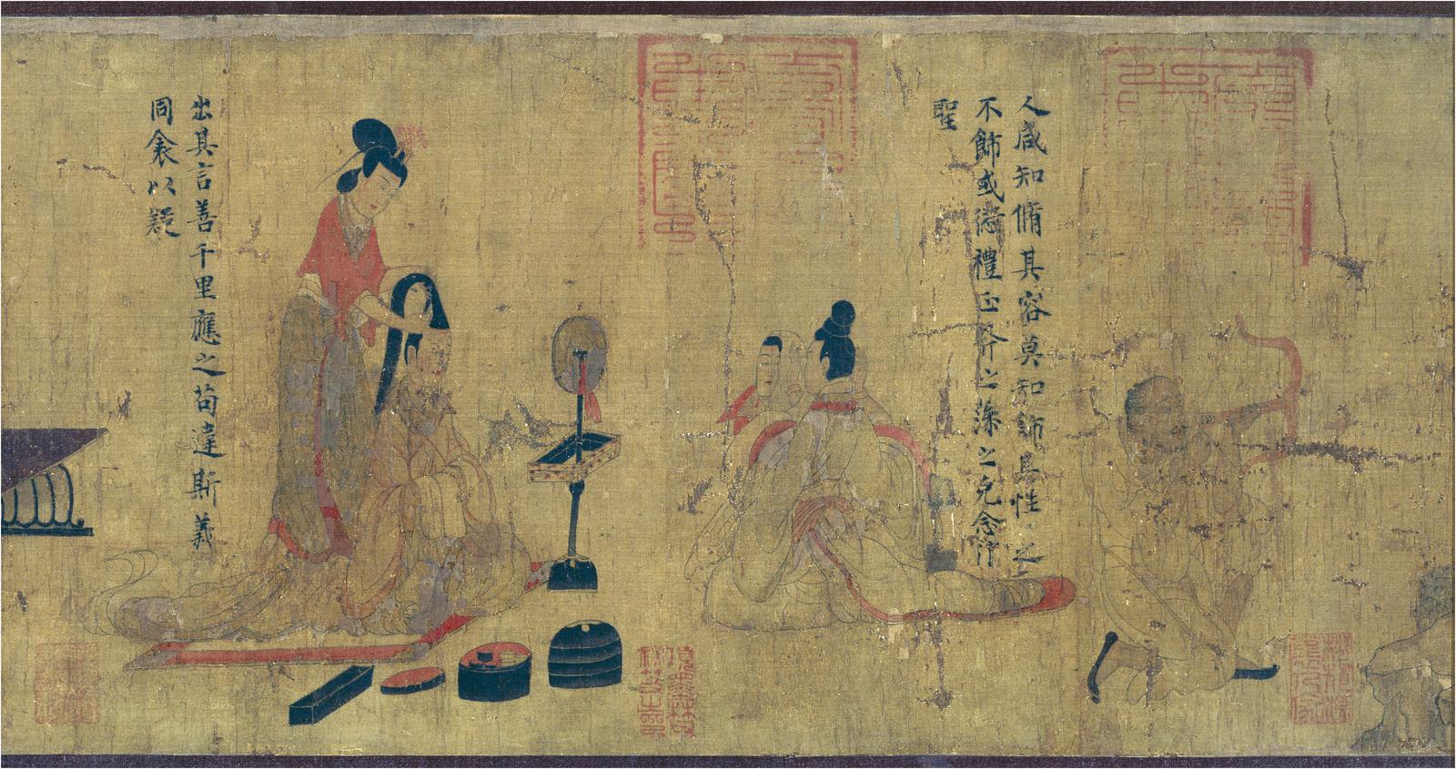 魏晋时期士人书房（顾恺之《女史箴图》局部）