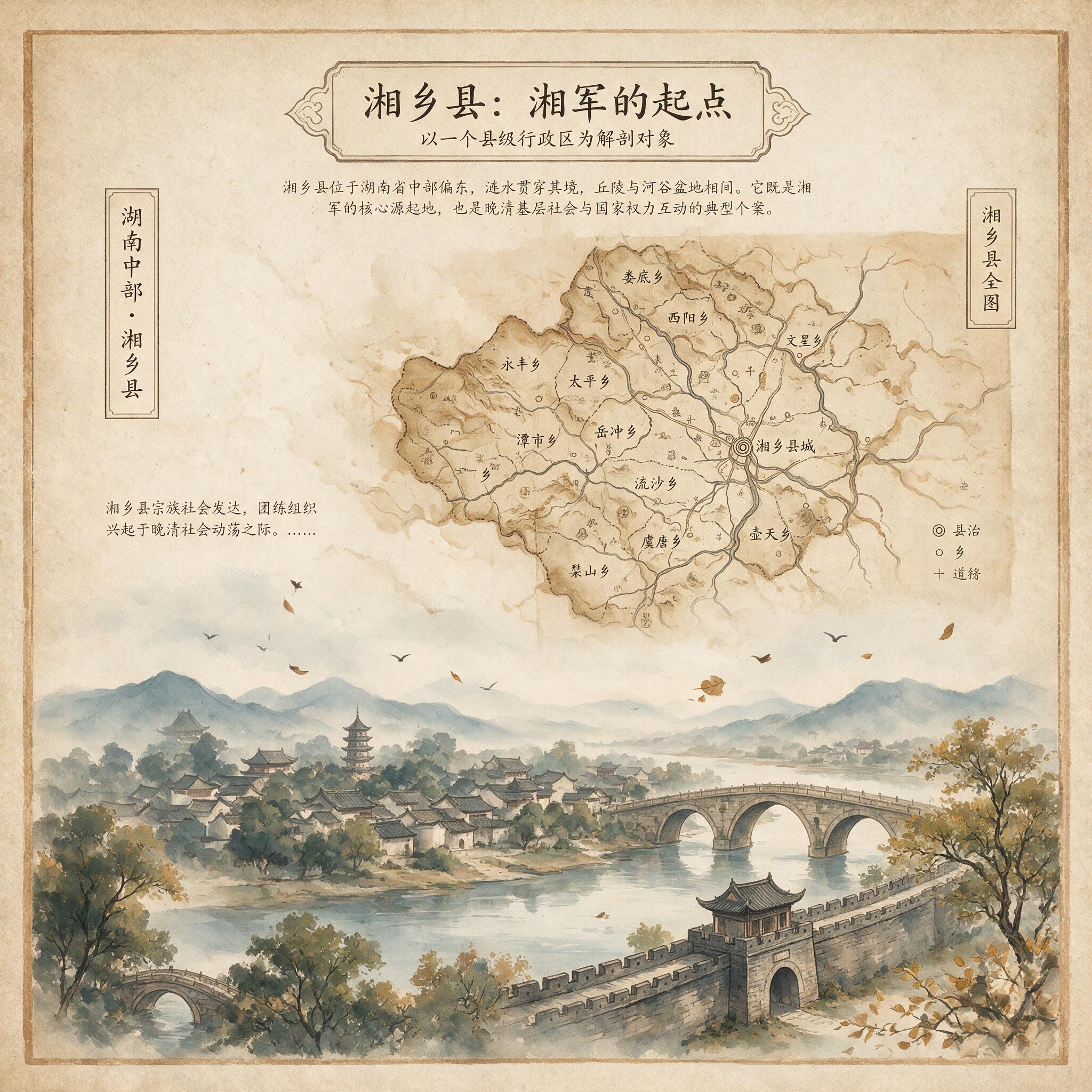 以湘乡县为主要解剖对象:历史出版插图