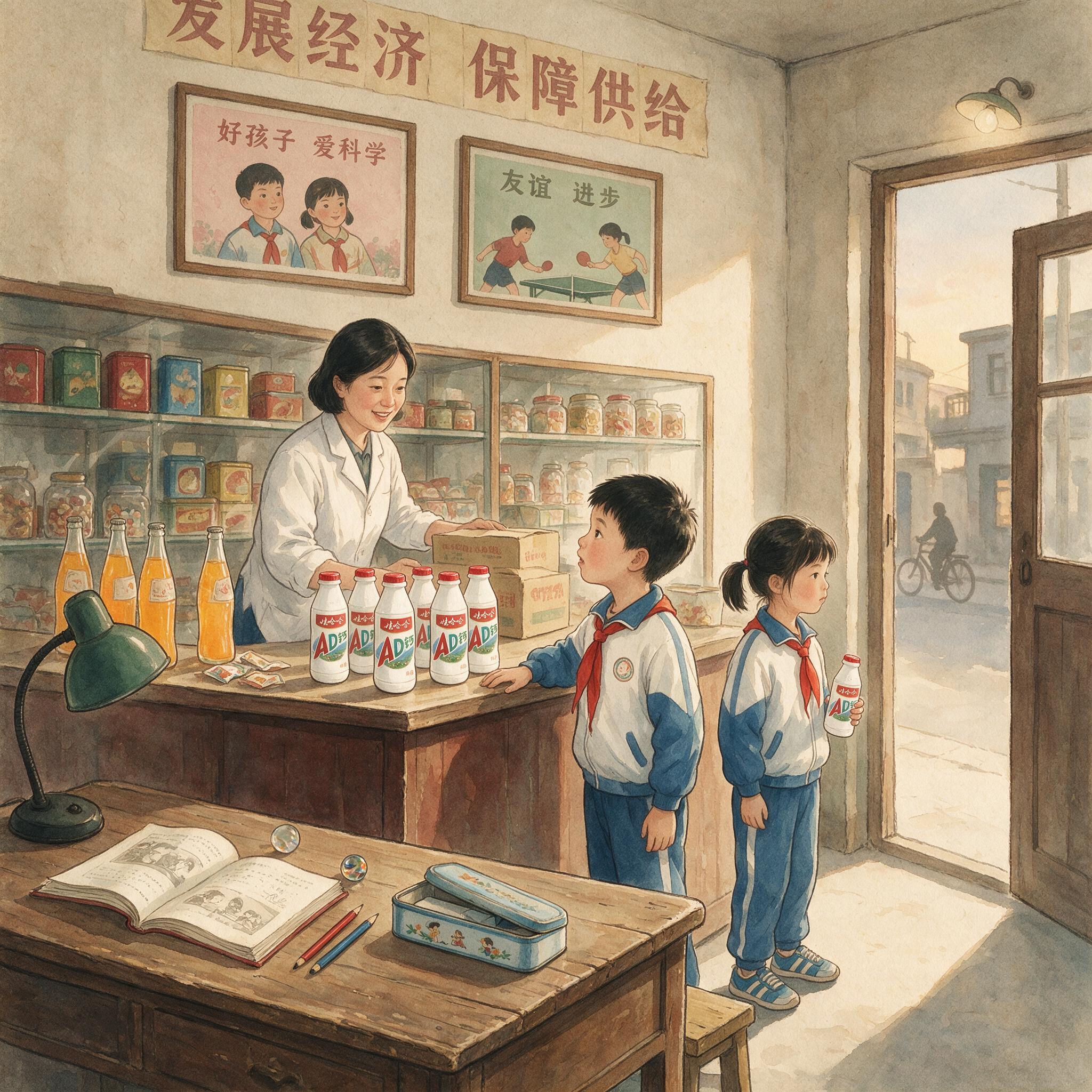 娃哈哈AD钙奶早期产品包装