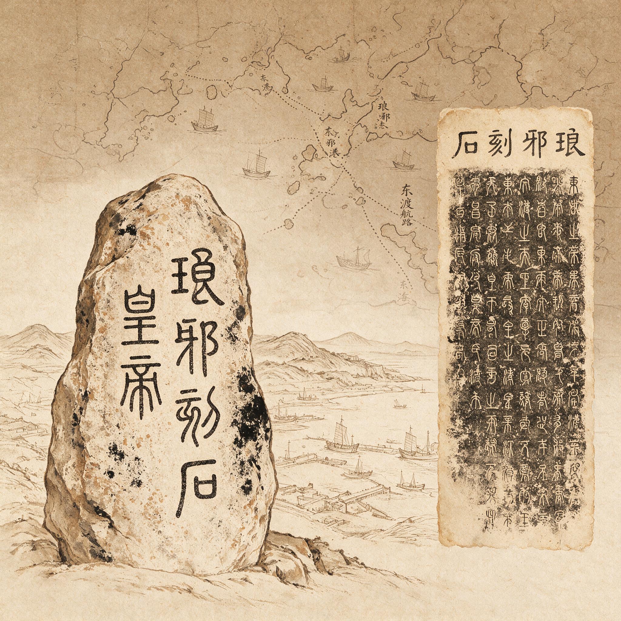 琅琊刻石拓片或遗址