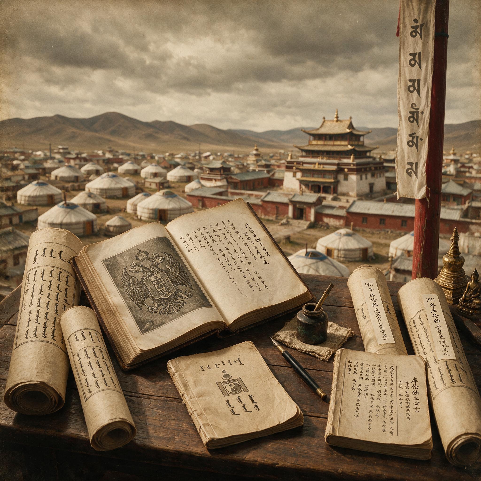 1911年库伦独立宣言蒙文原件