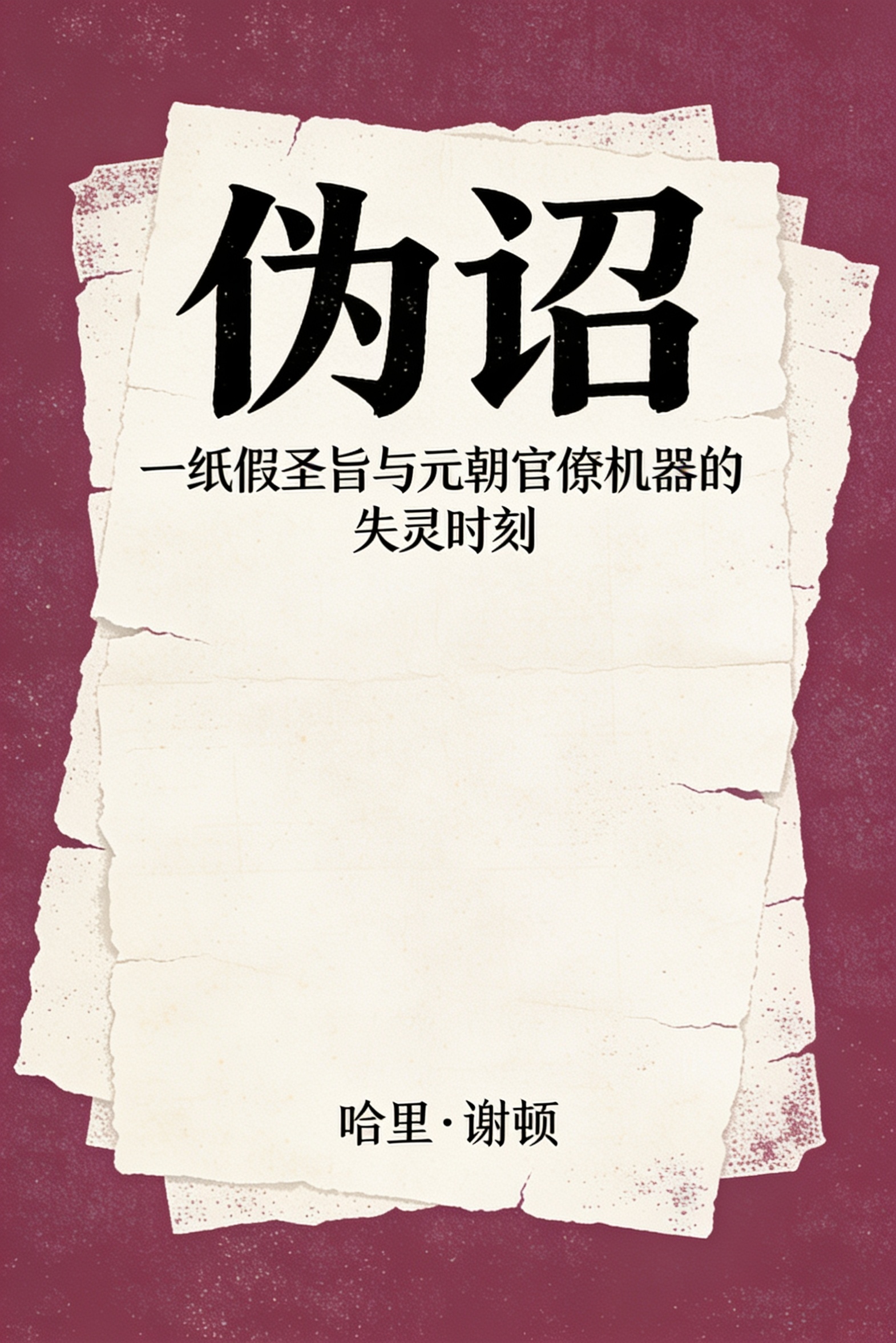 《伪诏》封面