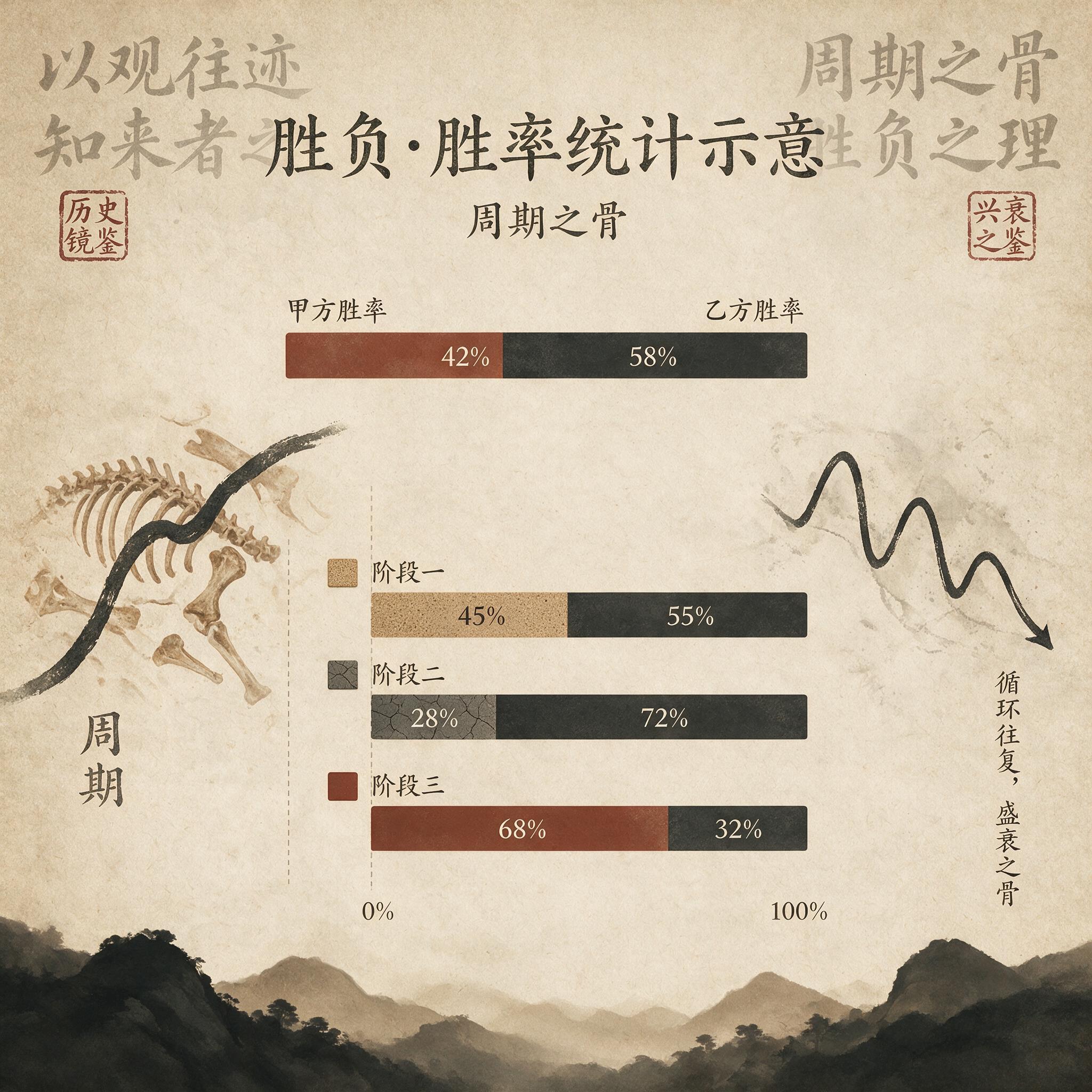 胜率统计条形图（示意图）