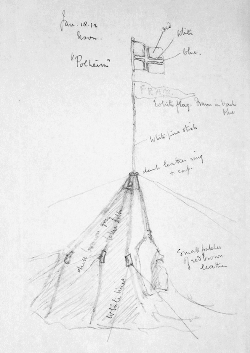 The tent containing the bodies of Scott, Wilson, and Bowers,