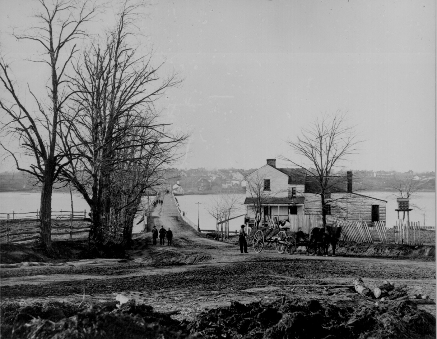Navy Yard Bridge, Washington D.C., 1860s